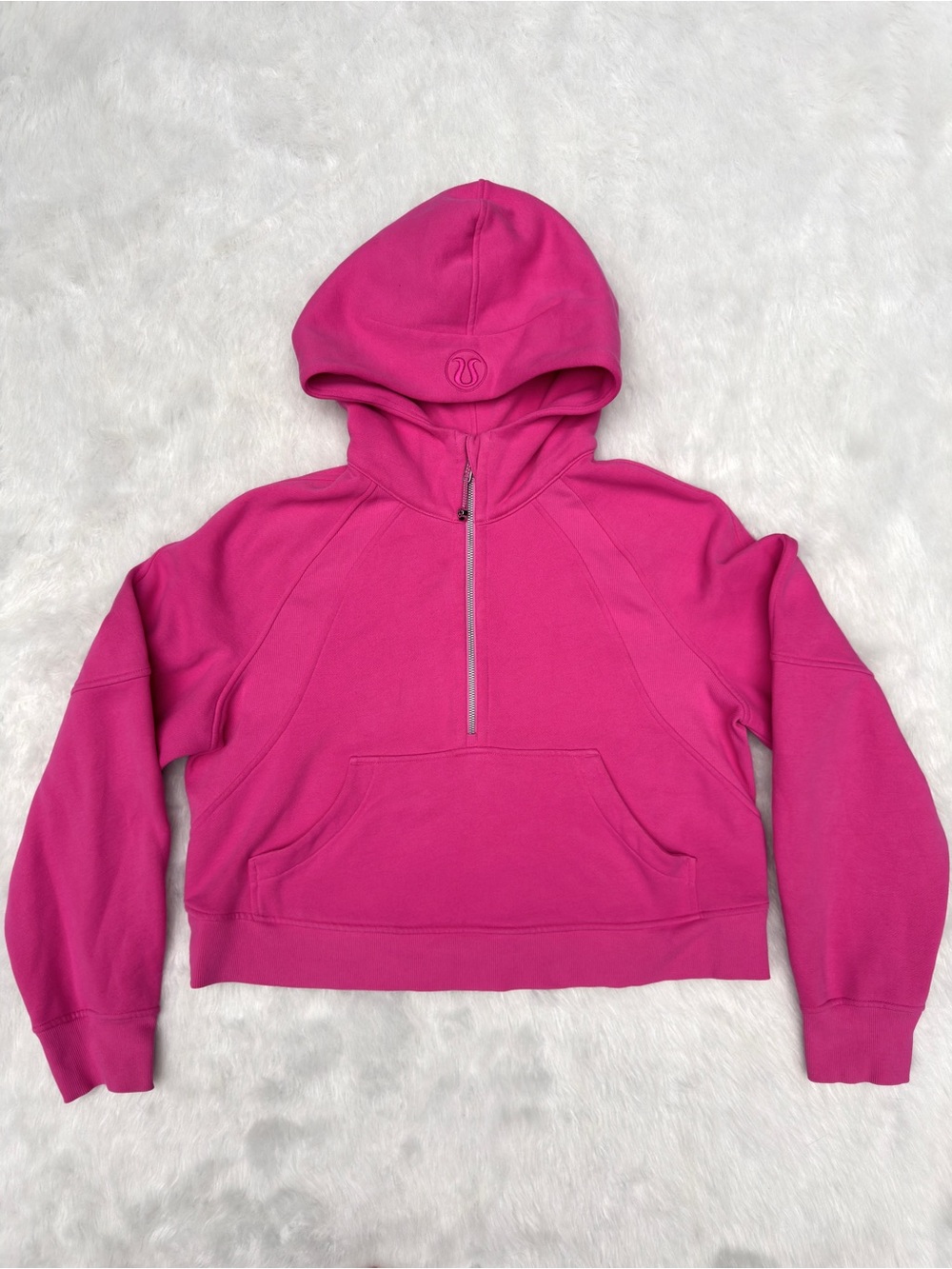 Lululemon M/L Oversized Half Zip Scuba Hoodie Sweatshirt - Picture 6 of 12